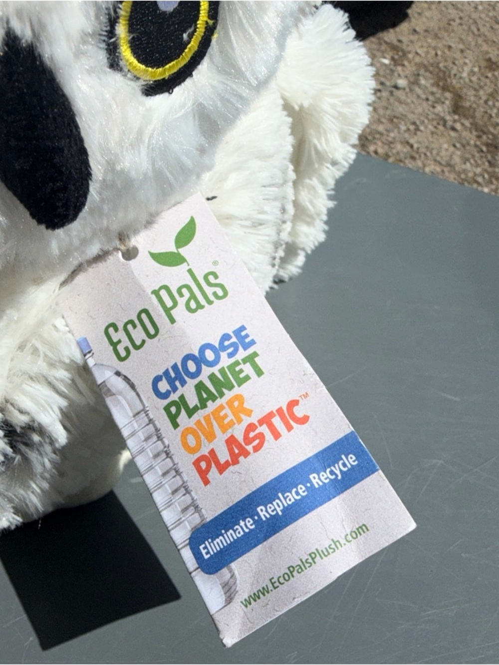 White Snowy Owl Plush Toy - Soft Eco-Friendly Stuffed Animal - Picture 4 of 8